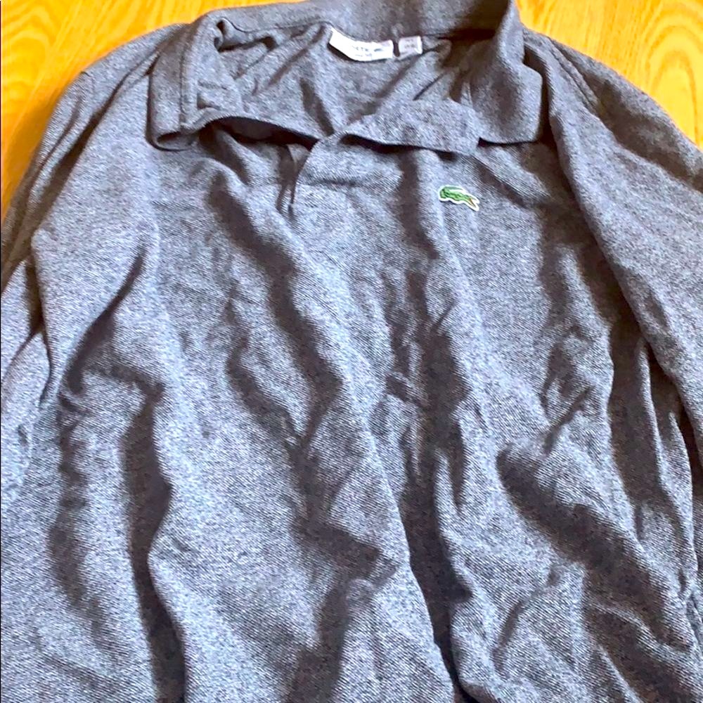 Men’s Lacoste Gray long sleeve shirt